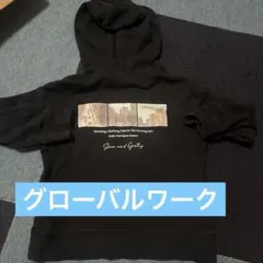 グローバルワーク バックプリント トレーナー パーカー 100