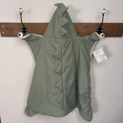 恐竜デザイン フード付きブランケット おくるみ