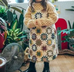 【新品未使用】 softcheese キルトジャンパースカート 100cm