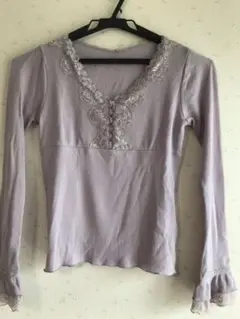 コムサ・デ・モード、薄紫長袖カットソー