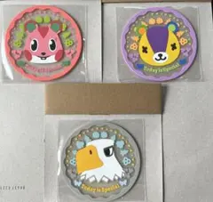どうぶつの森　クリアラバーコースター　3点セット
