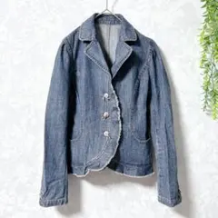 【レベッカテイラー】デニムジャケット/フリル/コットン/4