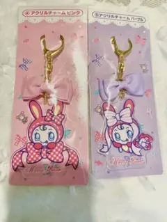 メゾピアノ 一番くじ ④⑤ アクリルチャームピンク・パープルセット