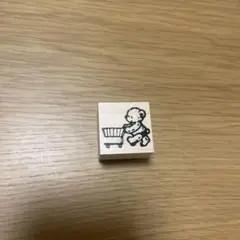 紙博　PEPIN クマ ショッピングカート スタンプ