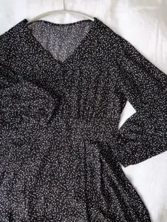 GU　小花柄ロングワンピース　XXL　新品