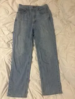 GU ライトブルー ストレートデニム ジーンズ S