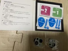カメラ フィルム 2枚 iPhone 15 Plus アルミ レンズ ガラス