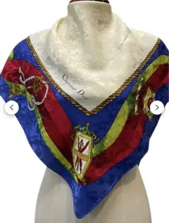 【レア】クリスチャンディオール　シルクスカーフ　ヴィンテージ