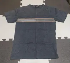 BURBERRY BLACK LABEL 半袖Tシャツ グレー ストライプ