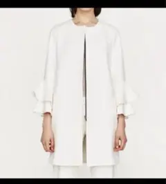 ZARA ザラ　白　ジャケット　フリル　入学式