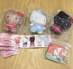 ハローキティ ぬいぐるみ マスコット キーホルダー セット