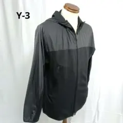 美品　Y-3 ワイスリー　ナイロンジャケット　ツートンカラー　黒　Mサイズのサムネイル