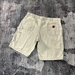 希少くすみカラー 一点物 B147 フェード 金ボタン ワークショーツ