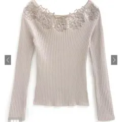 フラワー ニット