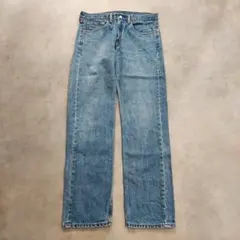 リーバイス505 Levis W34 ブルーデニム 青 ヒゲ 古着 17204