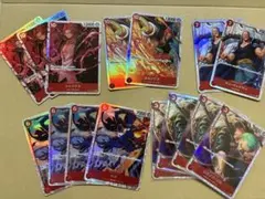 ワンピースカードゲーム シャンクス サボ ゾロ ベン・ベックマン赤SRセット