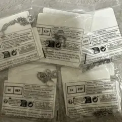 シルバーカラー チェーンネックレス 5点セット