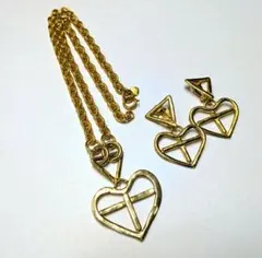 MOSCHINO モスキーノ ハートネックレス・イヤリングセット