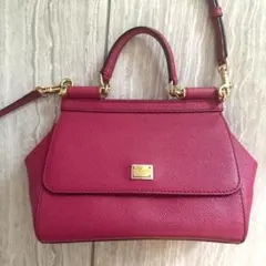 DOLCE&GABBANA ドルガバ　シシリー バッグ ピンク　ミラー付きのサムネイル