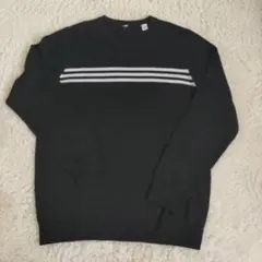 adidas ゴルフウェア 黒 ニットセーター　L