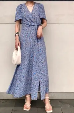 FRAY I.D フレイアイディー カシュクールプリントワンピース