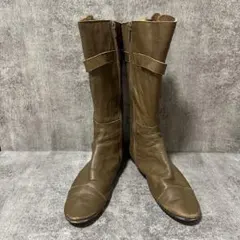 エンジニアブーツ　茶色　ブラウン　25cm相当 ベルト付き