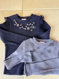 mezzo piano 長袖2枚&スカート　セット売り