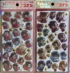 【国内正規品】　うるちゅるポップシール　名探偵コナン　2点セット