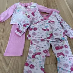 2点セット　100 長袖パジャマ上下　マイメロ