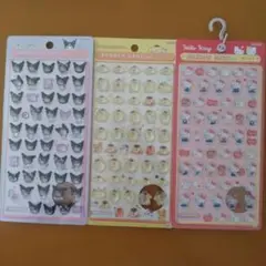 正規品　サンリオ　ボンボンドロップシールミニ　サンスター　キティ　プリン　クロミ