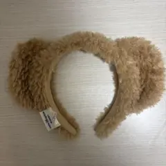 DISNEY SEA DUFFY ベア ベージュ ファー耳付きカチューシャ
