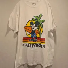 【夏休み価格】ウォルトディズニーミッキー　　カリフォルニアアドベンチャーTシャツ 夏休み価格】ウォルトディズニーミッキー カリフォルニア