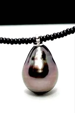 f*a様 最強ピーコックグリーン 本真珠 黒真珠 パールネックレス 8mm 一 