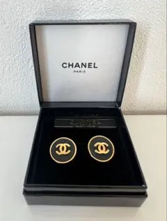 （美品） CHANEL ヴィンテージ 95'sココマーク ラウンド イヤリング