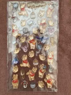 プーさん　ボンボンドロップシール　うるちゅる　台紙なし