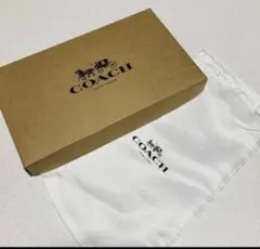 COACH コーチ　ギフトボックス　保存袋　箱　長財布用　茶色