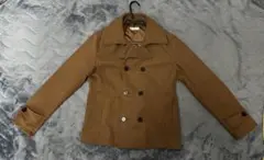 ダブルブレスト　ピーコート トレンチcolours garden ブラウン　XL