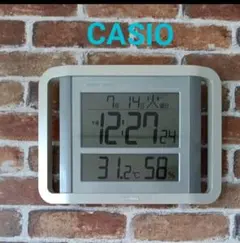CASIO wave ceptor デジタル掛け時計 温湿度計付きのサムネイル