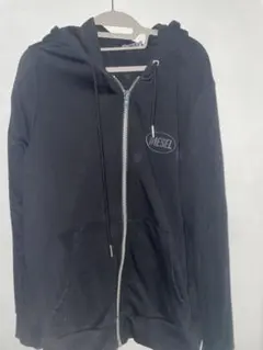 DIESEL ブラック フード付きパーカー