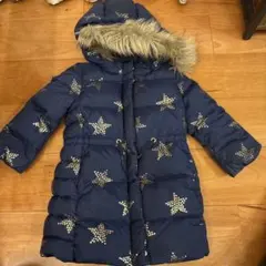 ネイビー 星柄 ダウンコート　gap baby 4years