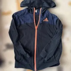 adidas パーカー 黒/ネイビー