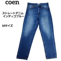 coen ストレートデニム M インディゴブルー ジーンズ