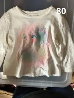 BABY GAP 80サイズ 猫のイラスト Tシャツ
