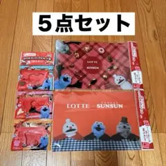 パペットスンスン ランチョンマット チョコレート型 ５点セット