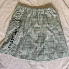 水色 チェック スカート 160