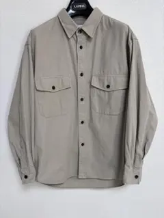 【美品】UNITEDARROWSグリーンレーベルリラクシング長袖シャツMベージュ