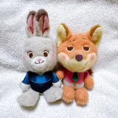 ズートピア2 ジュディ・ホップス＆ニック・ワイルド ぬいぐるみセット