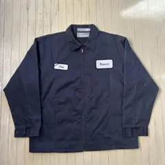 90s 00s 企業物ワークジャケット グレー ヴィンテージ ワッペン XLR