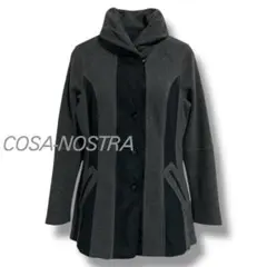 美品♡ コーザノストラ ナイロン ウール ドッキング ジャケット グレー