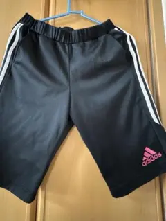 adidas ストライプ ハーフパンツ Sサイズ